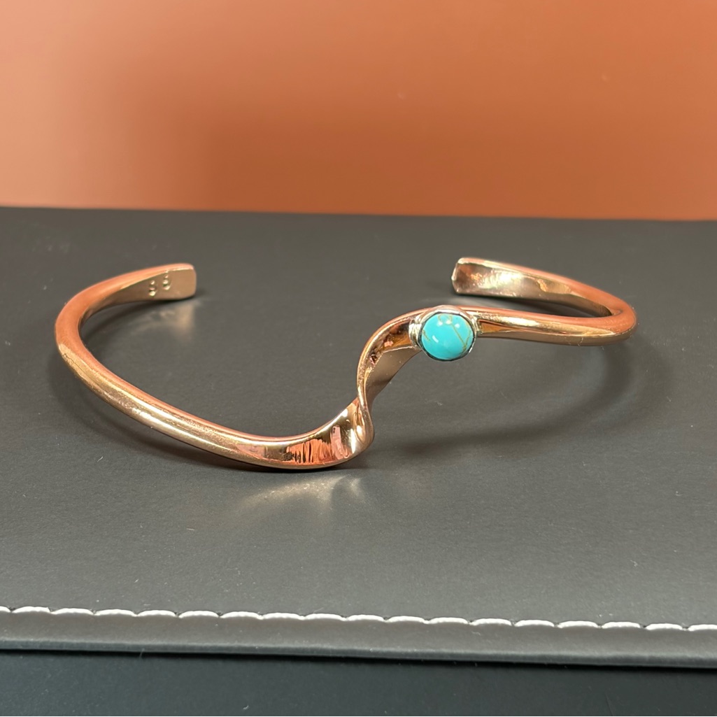 Native American Cuff Single Copper Turquoise 49$